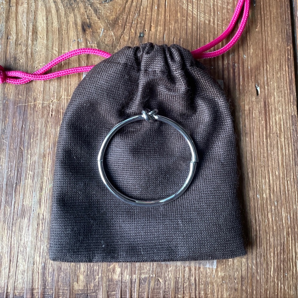 Kate Spade New York Silver Tone Sailors Knot Bangle Bracelet